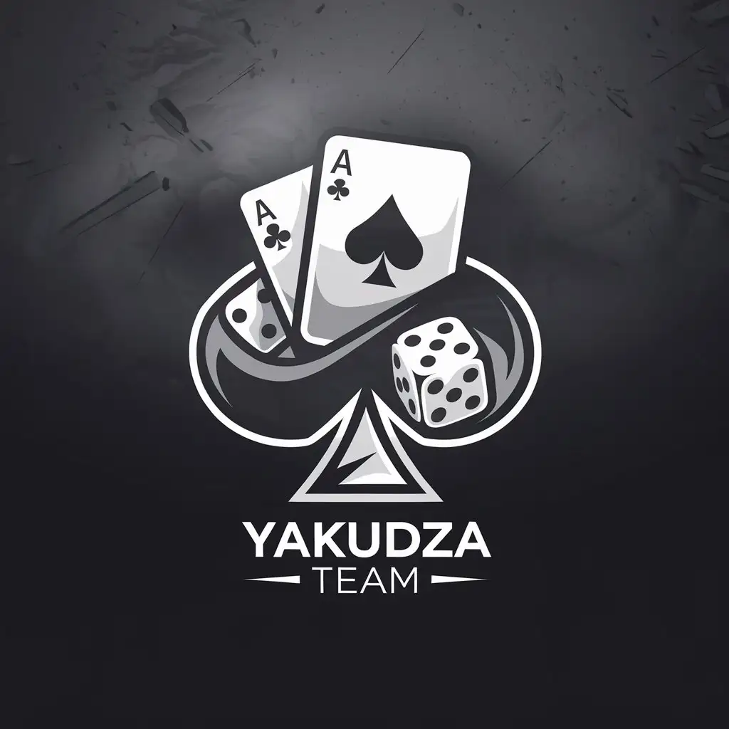 LOGO-Design-For-Yakudza-Team-NoirStyle-with-Gambling-and-Anime-Influence