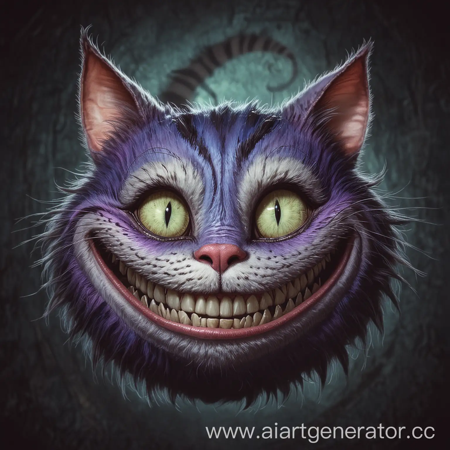 Enigmatic-Cheshire-Cat-Smiling-in-the-Shadows