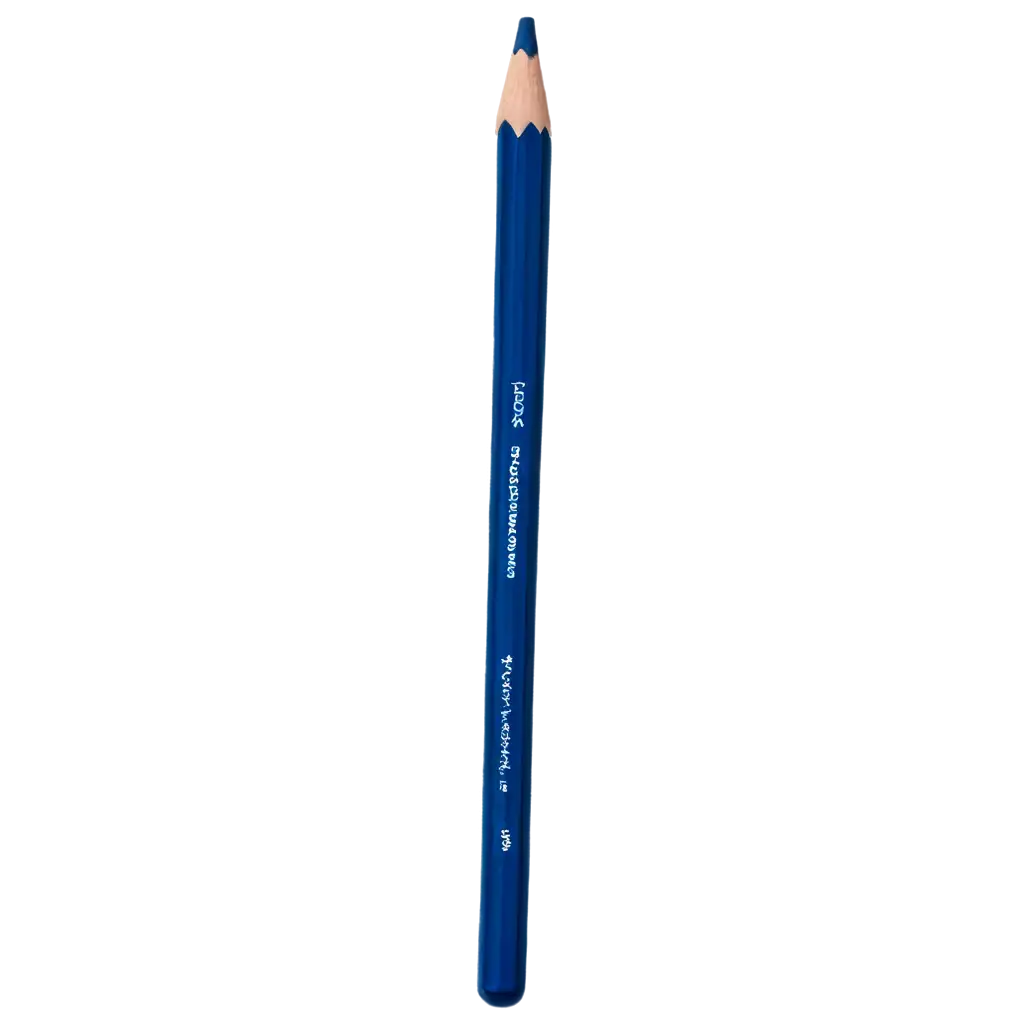 Pencil simple without eraser derwent blue color