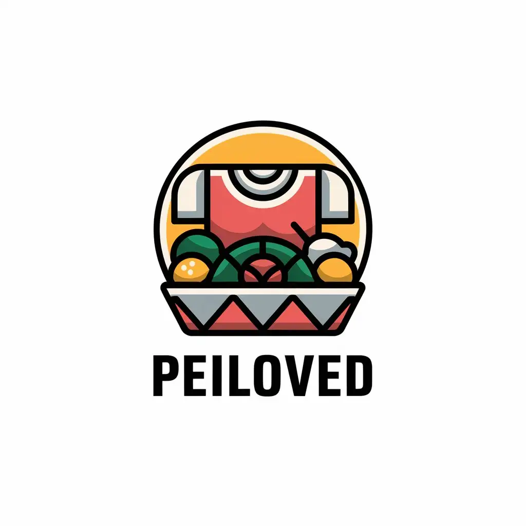 LOGO-Design-For-Peiloved-Shirt-and-Food-Symbolism-in-Vector-Logo