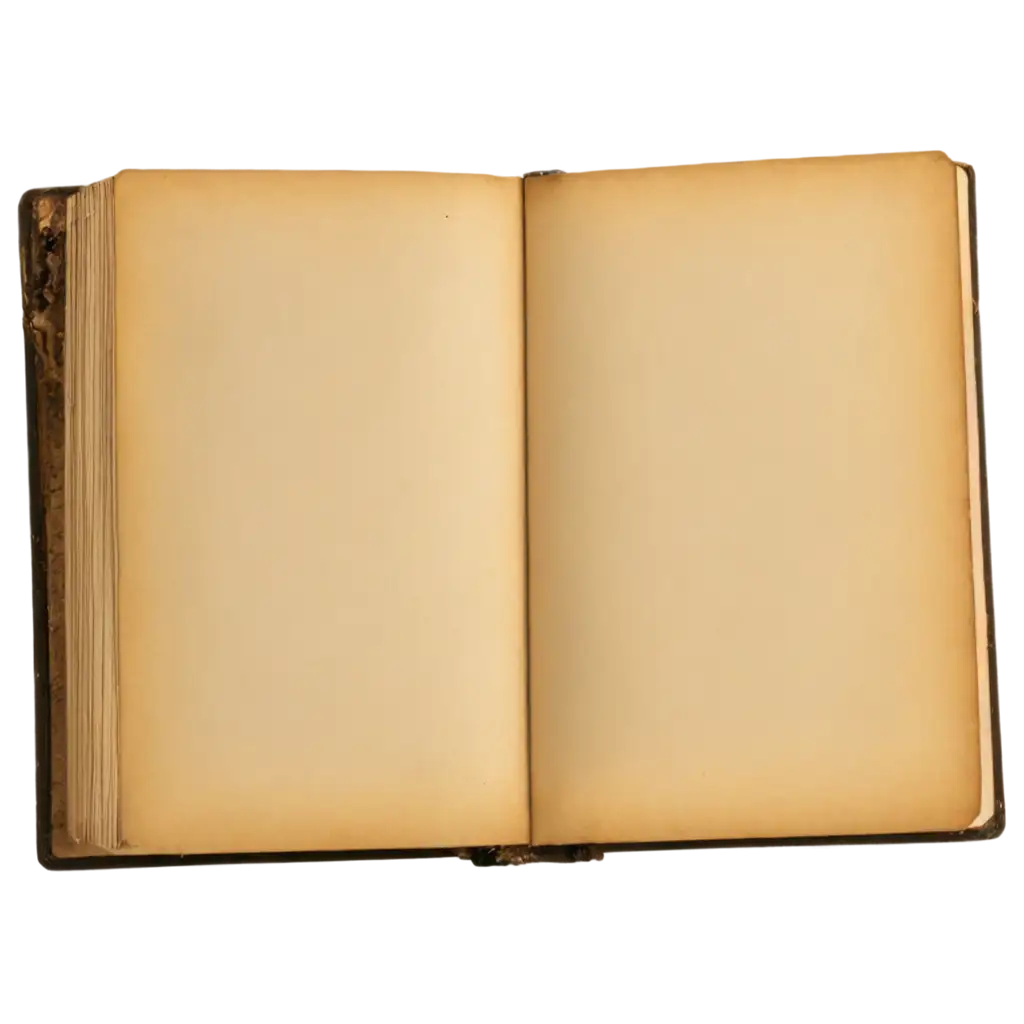 Old-Book-with-Blank-Page-Open-in-the-Middle-PNGPNG-Image-Prompt-Analysis-Vintage-Aesthetic-for-Design-Use