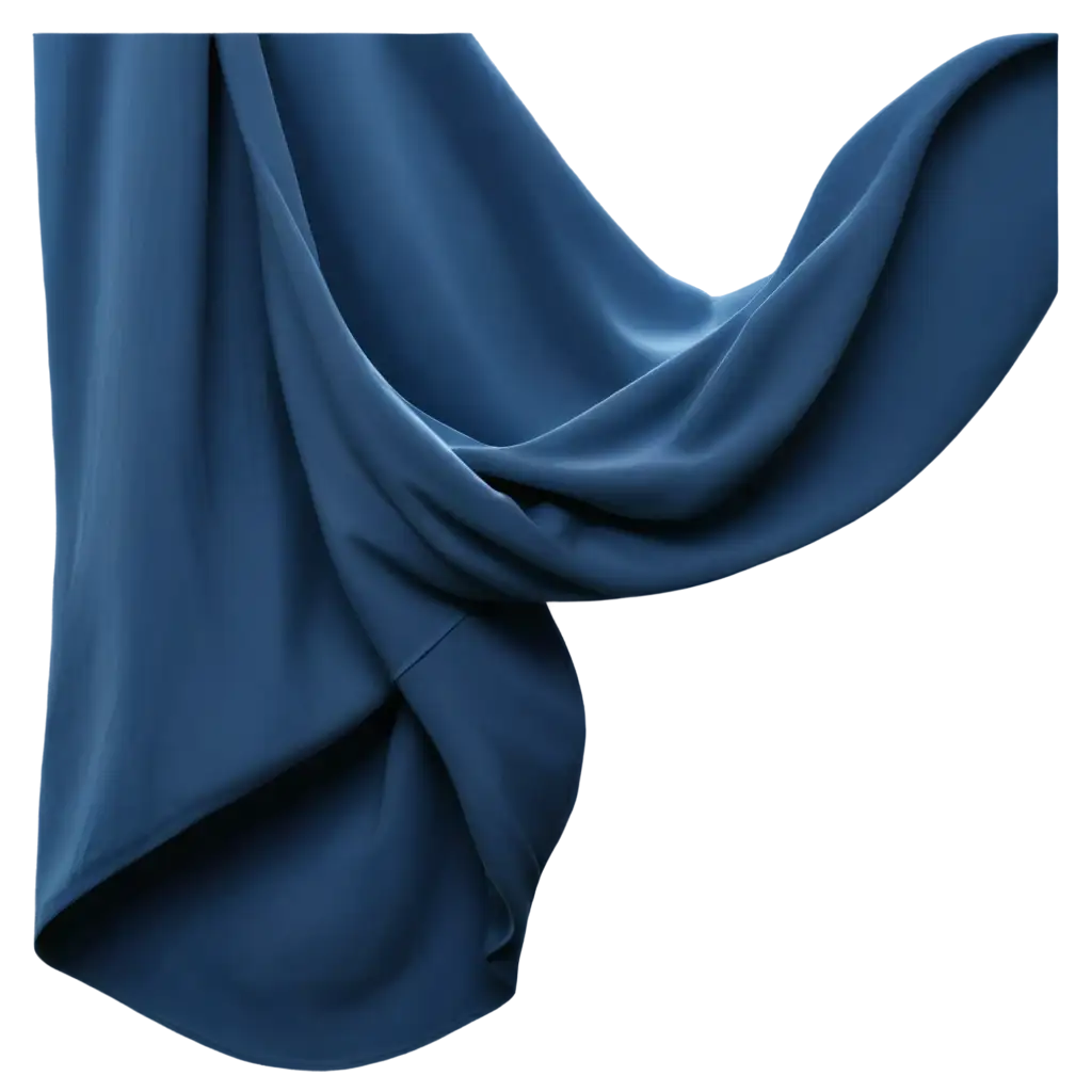 Dynamic-Blue-Fabric-in-the-Wind-PNG-Capturing-Movement-and-Texture