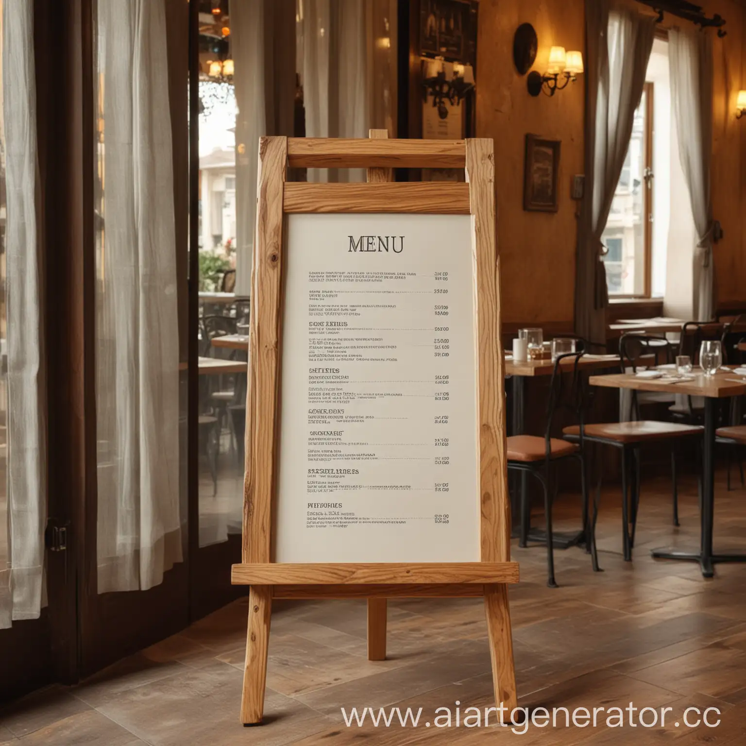 Elegant-Restaurant-Menu-Stand-Interior