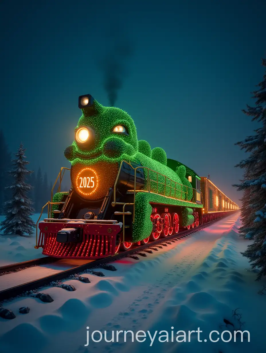 Cinematic-New-Year-Train-2025-Delivering-Christmas-Trees-Through-Snowy-Night