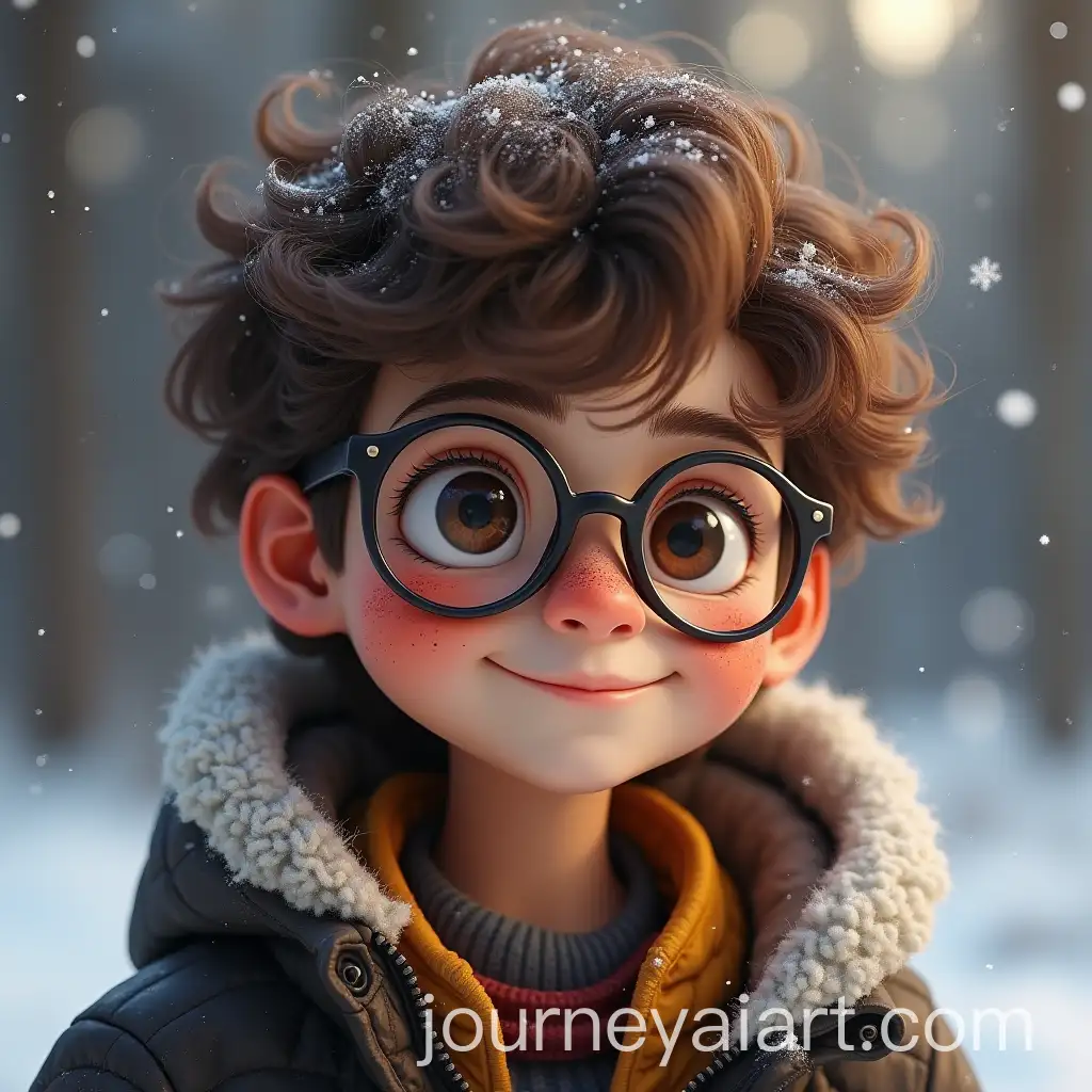 Boy-with-Brown-Hair-and-Glasses-in-Cold-Weather-Clothes-with-a-Friendly-Gaze
