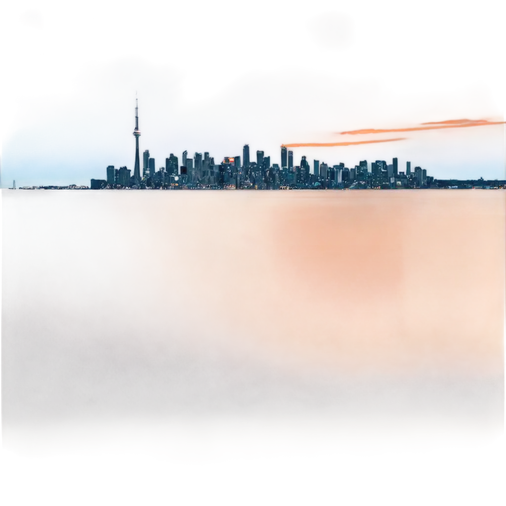 Stunning-Toronto-and-Lake-Ontario-Sunset-PNG-for-Captivating-Visuals