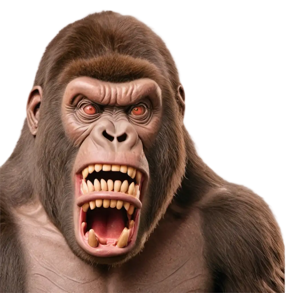 HighQuality-PNG-of-Kong-Ape-Angry-Face-Perfect-for-Digital-Art-and-Design