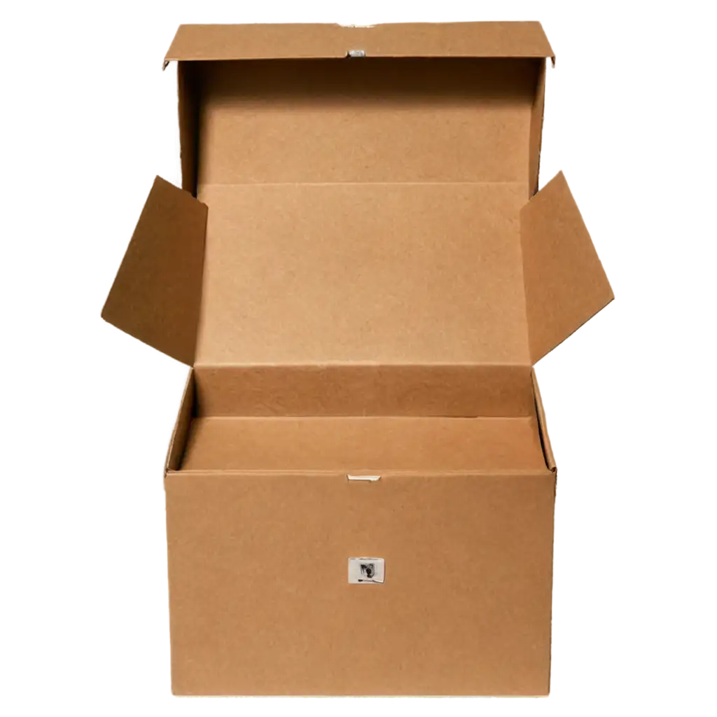 Brown-Box-with-Open-Claps-on-Top-PNG-Image-for-Versatile-Design-Use