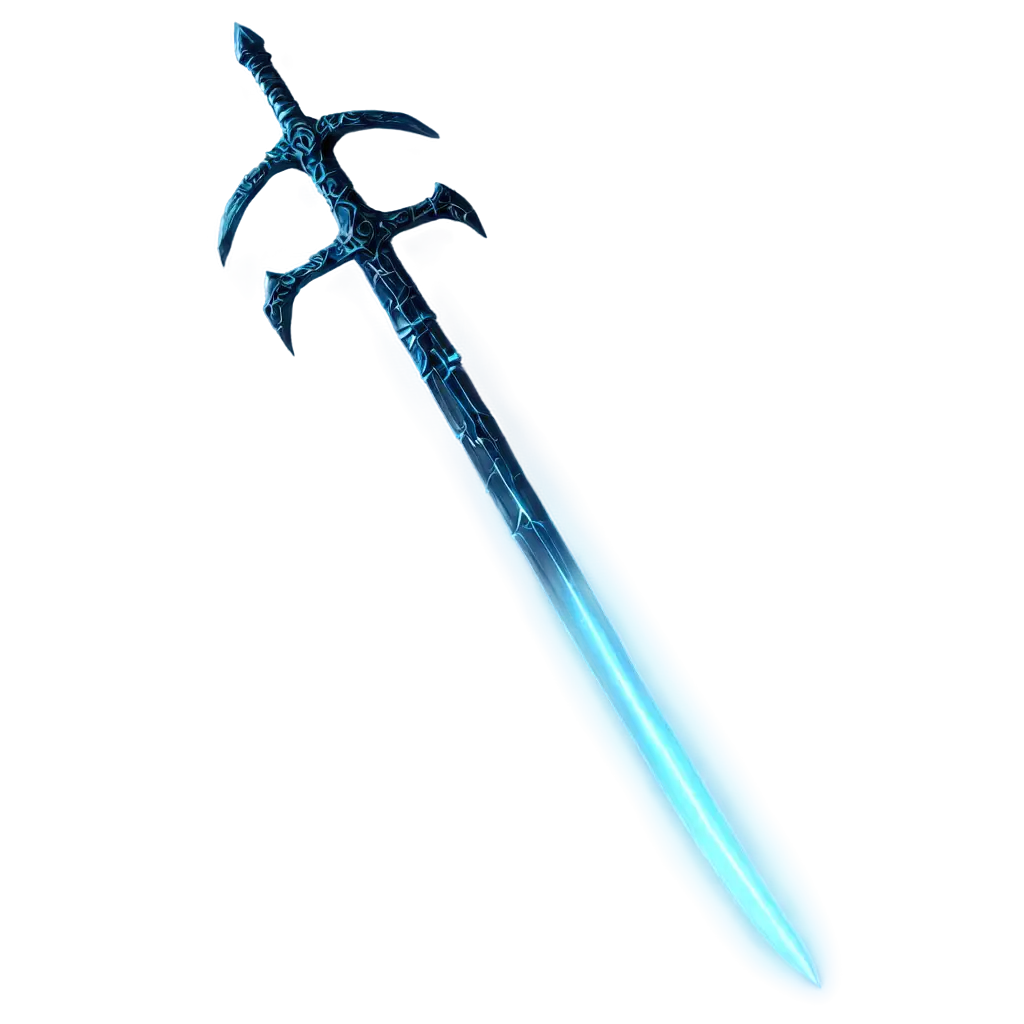 Blue-Glowing-Long-Sword-Stuck-in-Stone-PNG-Fantasy-Art-with-ExcaliburInspired-Imagery