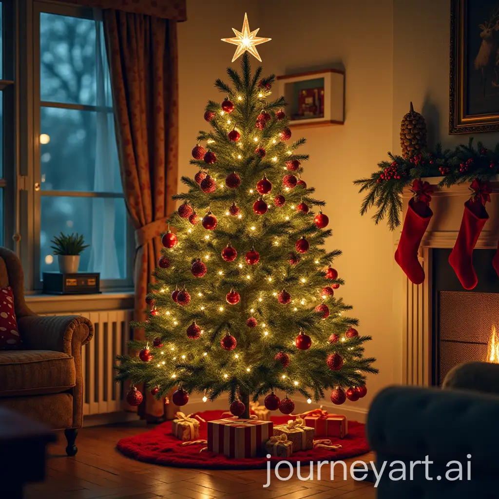 Christmas-Tree-with-Holiday-Wishes-Decorated-for-the-Season