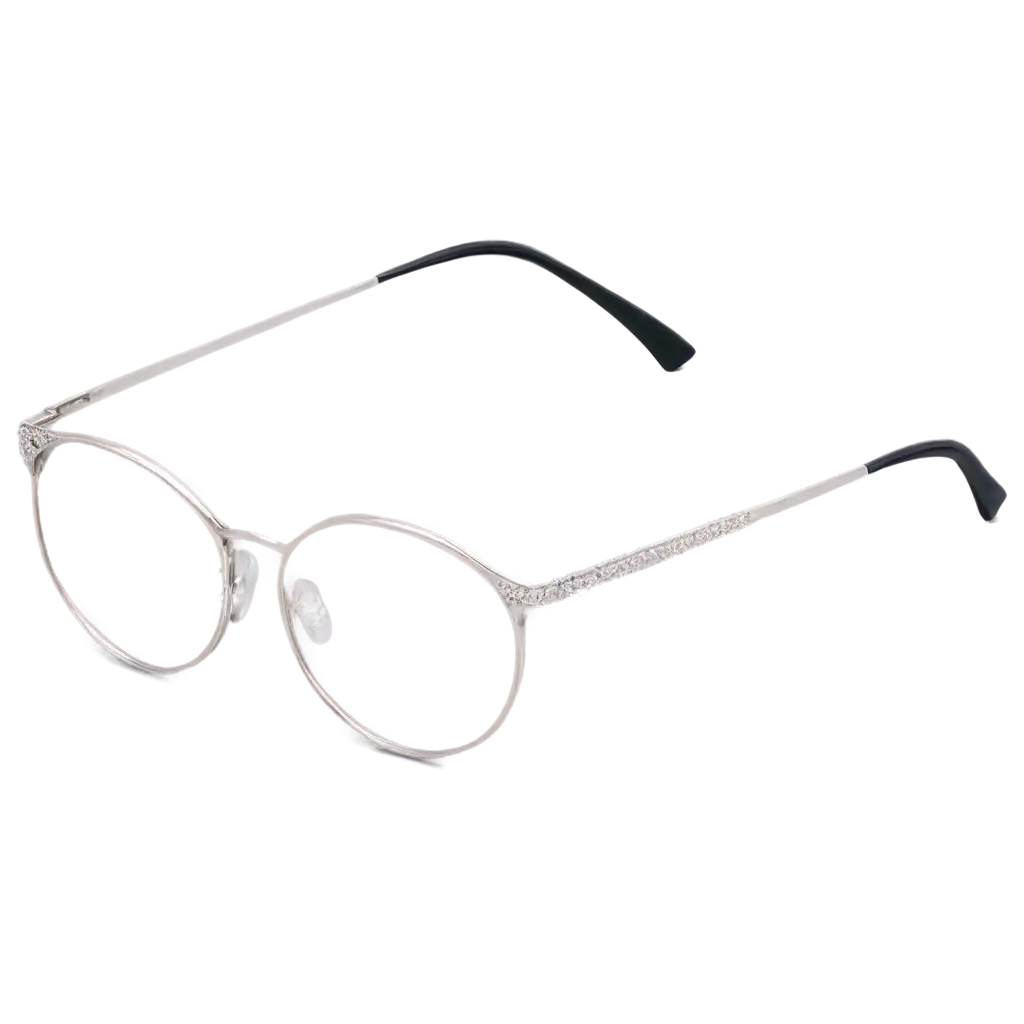 PNG-Image-of-Complicated-Round-Glasses-with-Thin-SilverFramed-Design-for-Vision-Correction