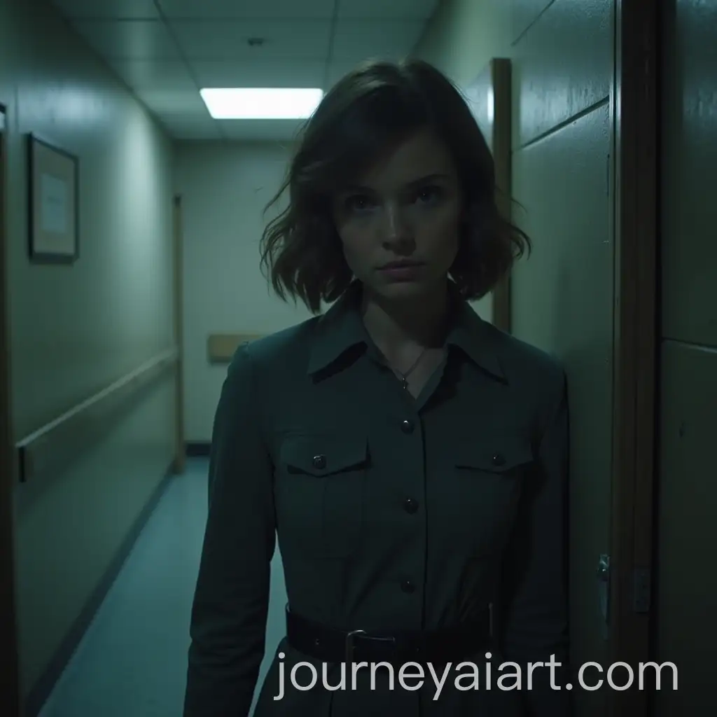 Young-Woman-Phasing-Through-Wall-in-Laboratory-Setting