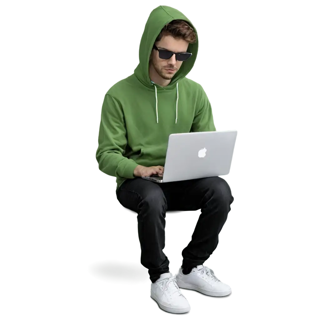 Hacker-with-Laptop-PNG-Image-Perfect-for-Creative-Projects-and-Online-Use