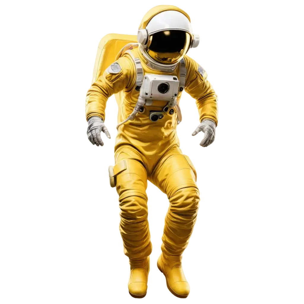 Yellow-Astronaut-PNG-Image-HighQuality-Transparent-Artwork-for-Diverse-Applications