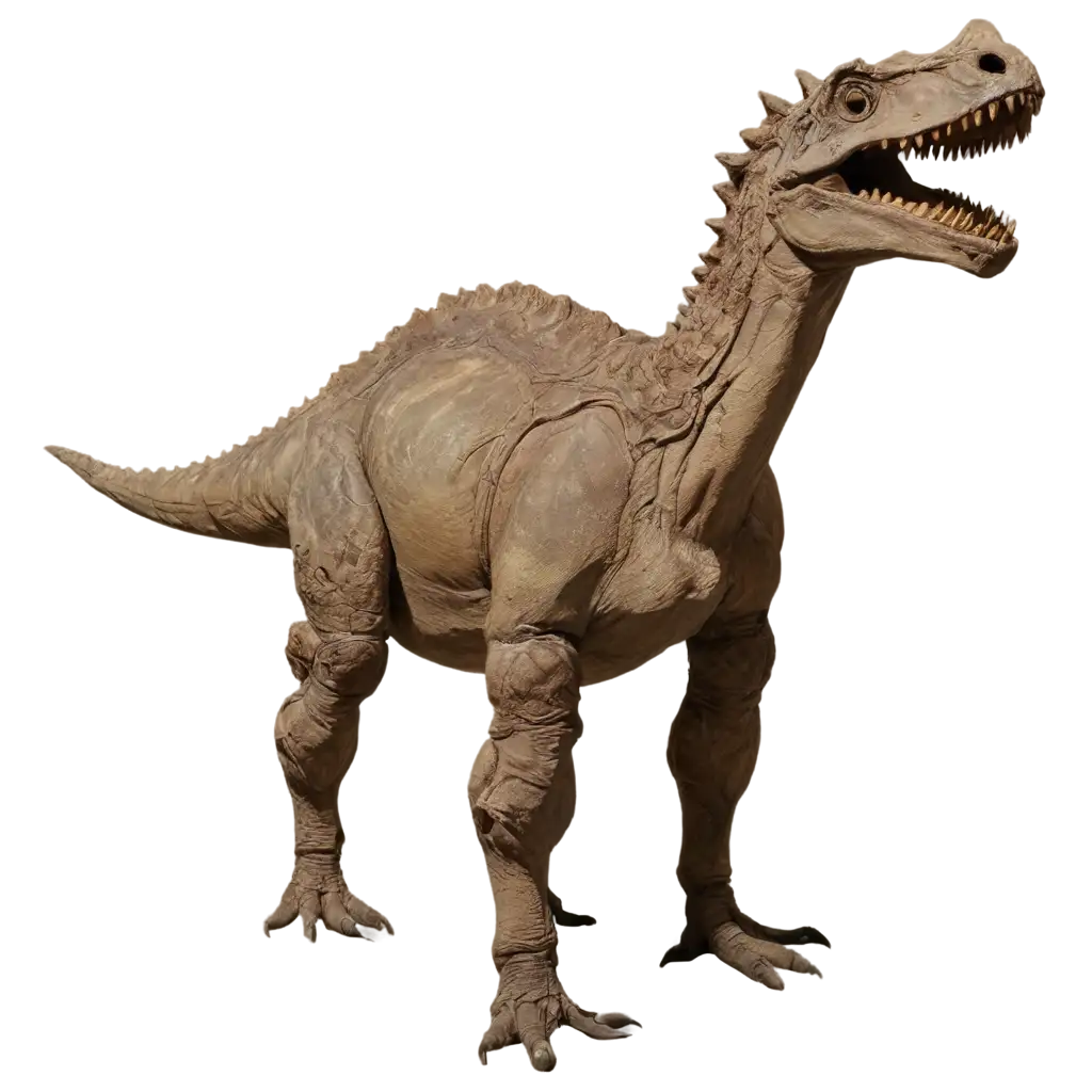 Quadrupedal-Horned-Dinosaur-Fossil-PNG-HighQuality-Digital-Representation