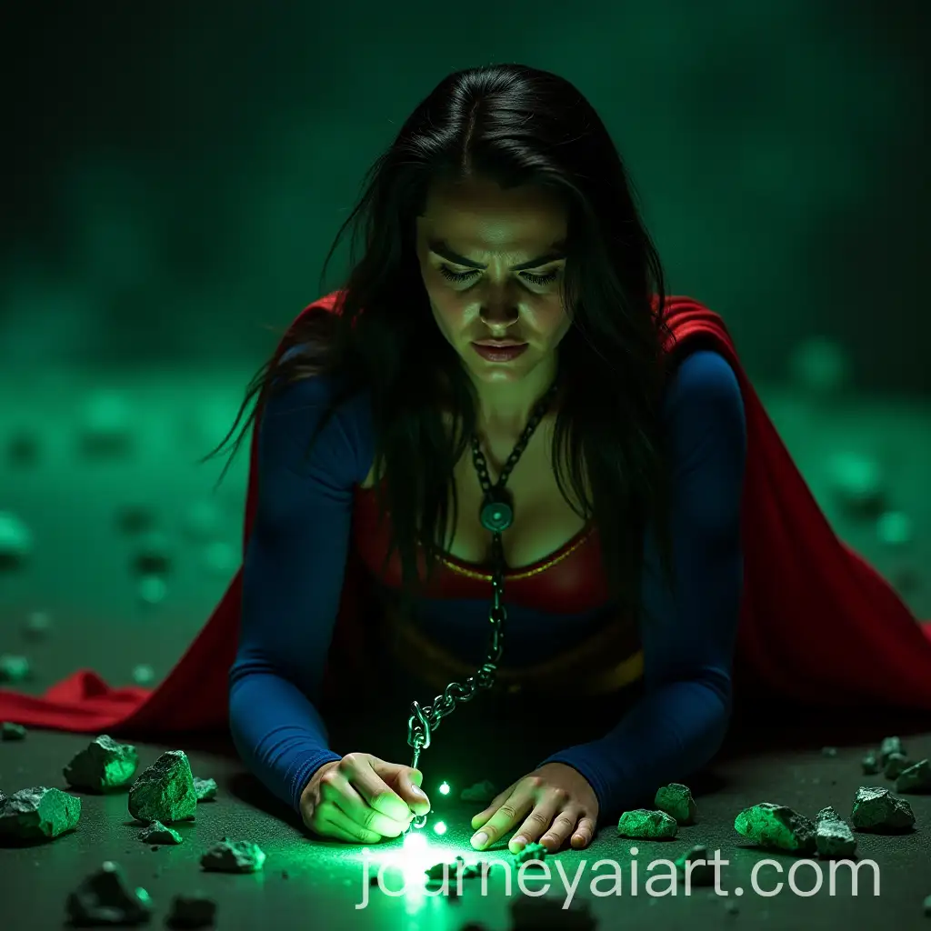 Supergirl-Struggling-Against-Kryptonite-in-Dramatic-Lighting