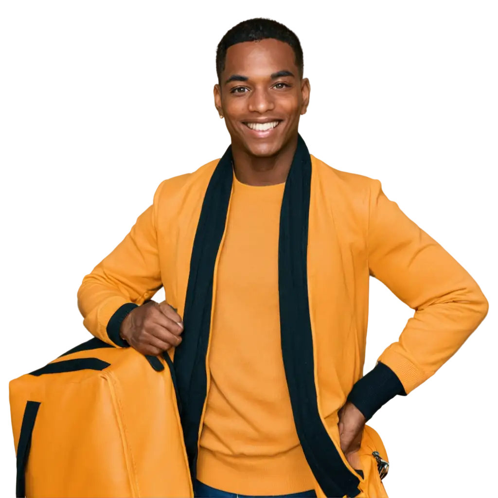 Happy-Black-Man-in-Yellow-Jacket-PNG-Image-Joyful-Traveler-with-Backpack