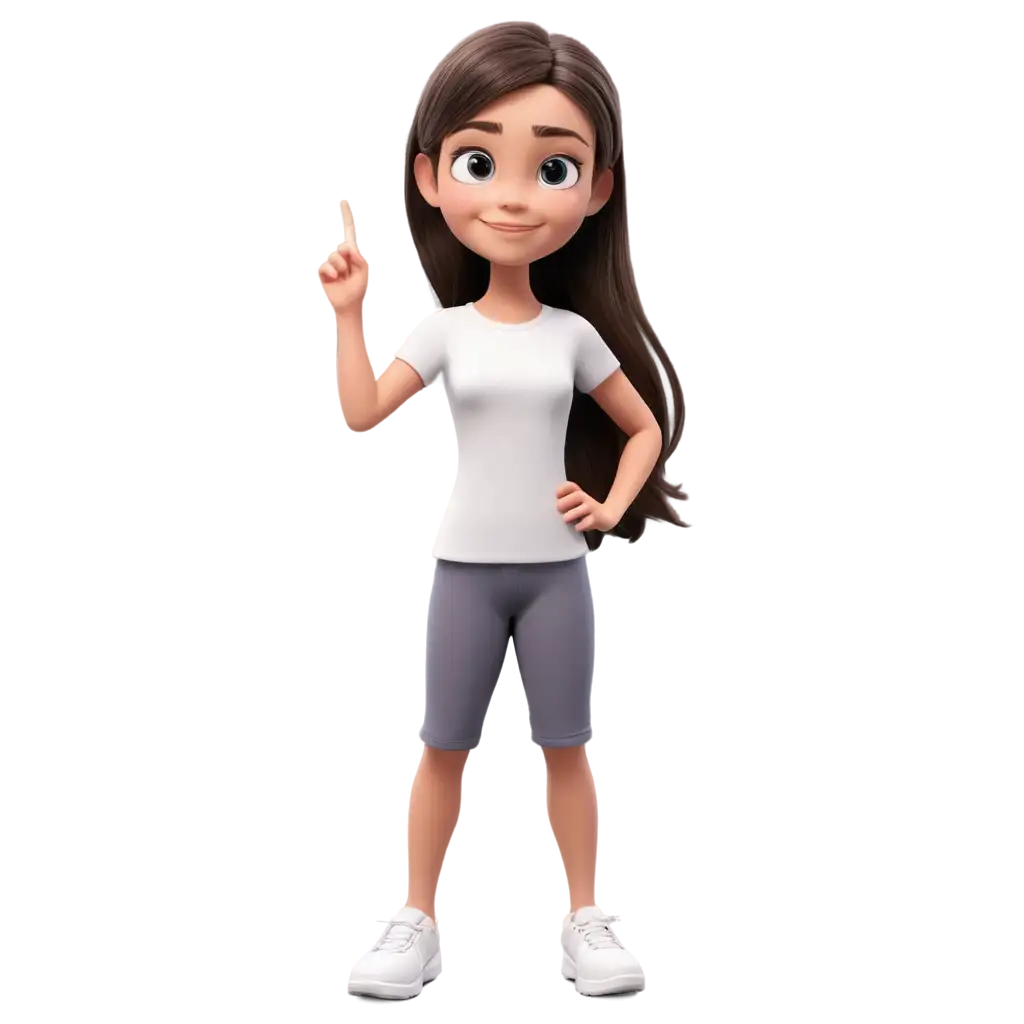 Animated-PNG-of-Small-Girl-Pointing-Up-and-to-the-Right-Perfect-for-Creative-Designs