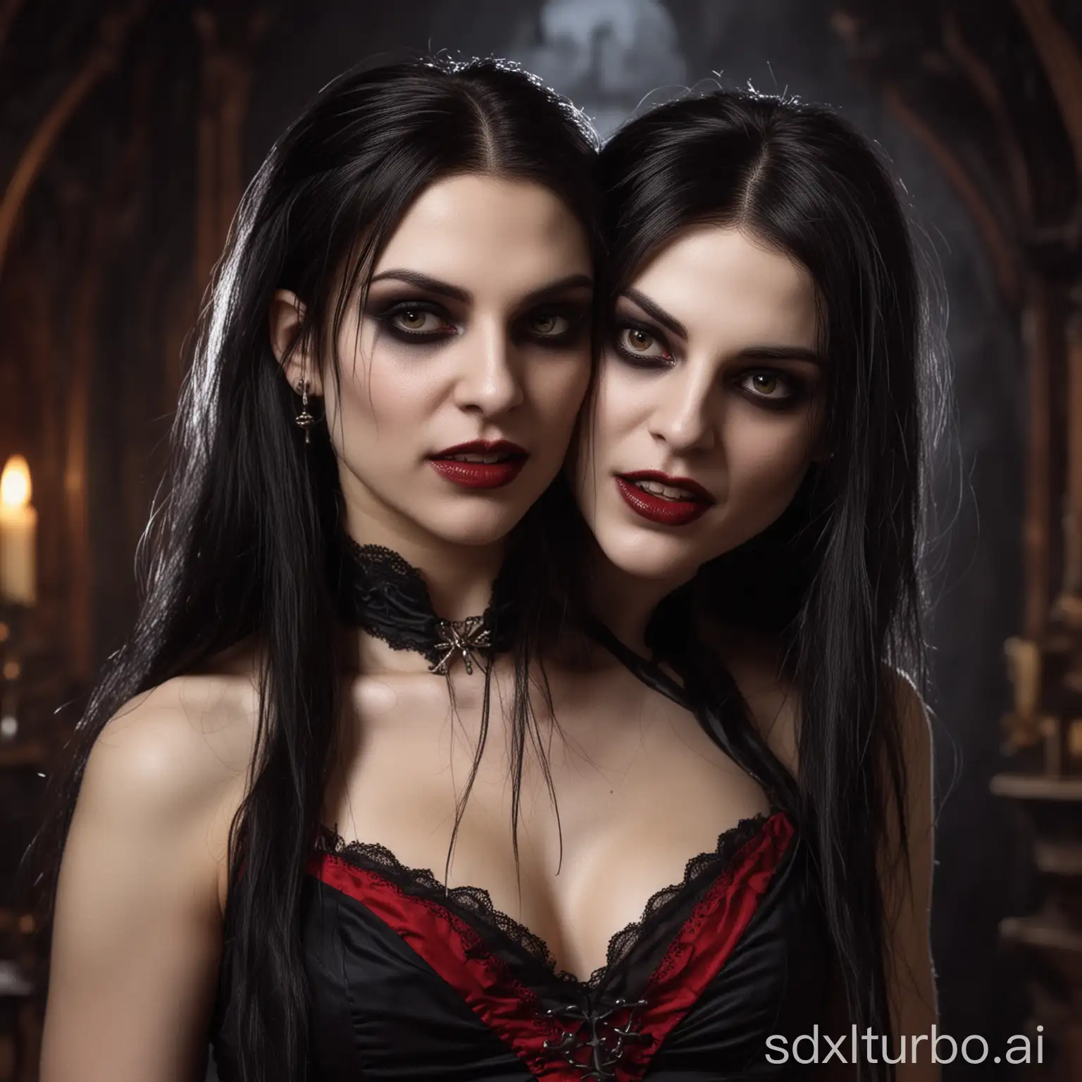 Vampire-Lesbian-Embracing-Darkness