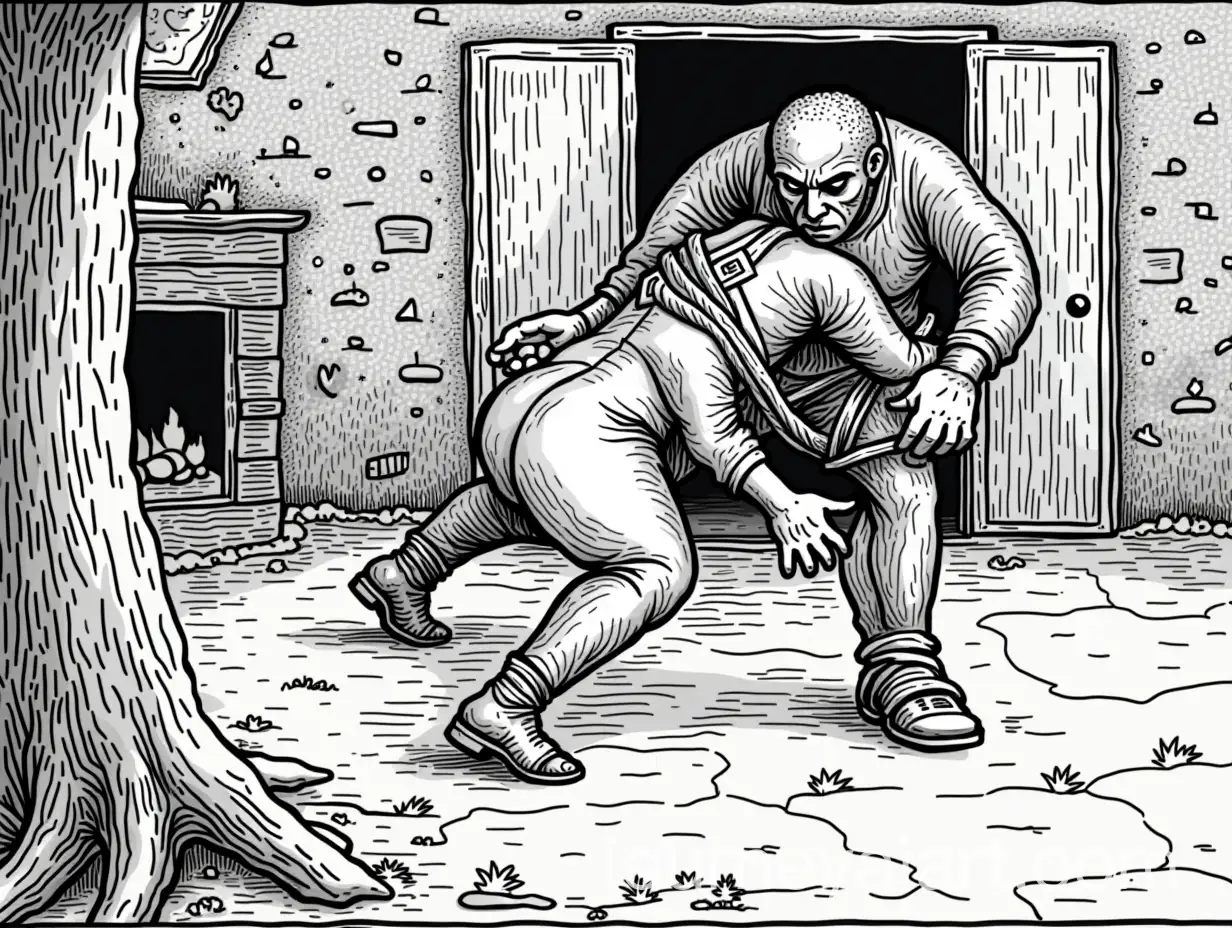 Suspenseful-Scene-of-a-Thief-Kidnapping-an-Elderly-Woman