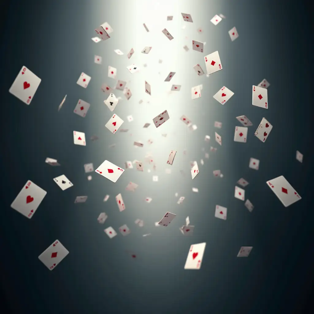 Poker-Cards-Falling-from-the-Sky-with-White-Light-Behind