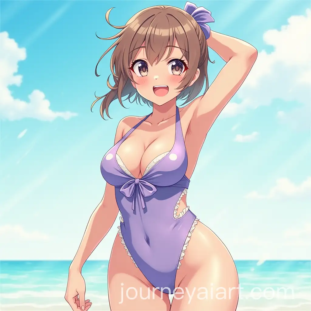 Anime-Girl-in-ArlechinStyle-Swimsuit