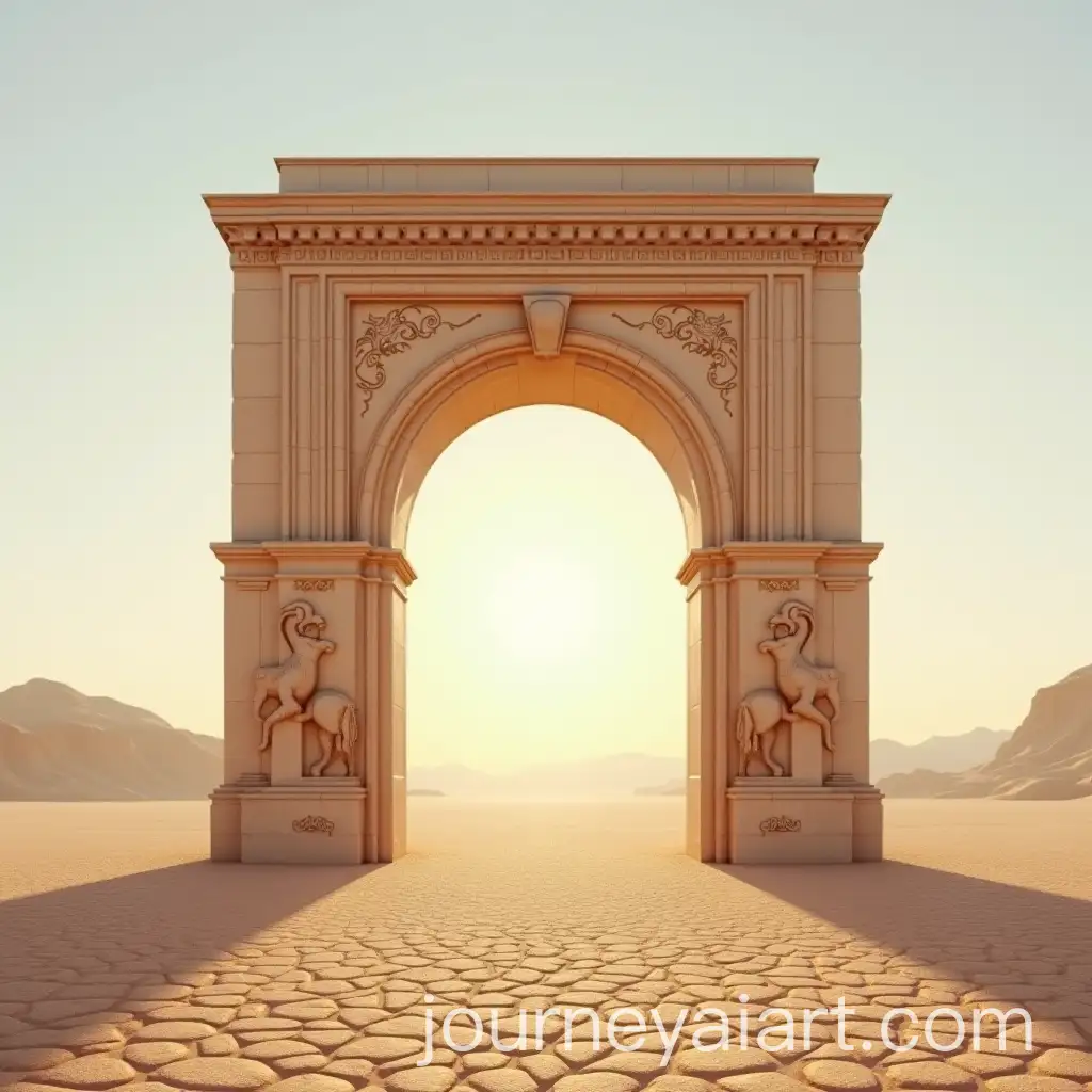 Triumphal-Arch-in-the-Desert-Landscape