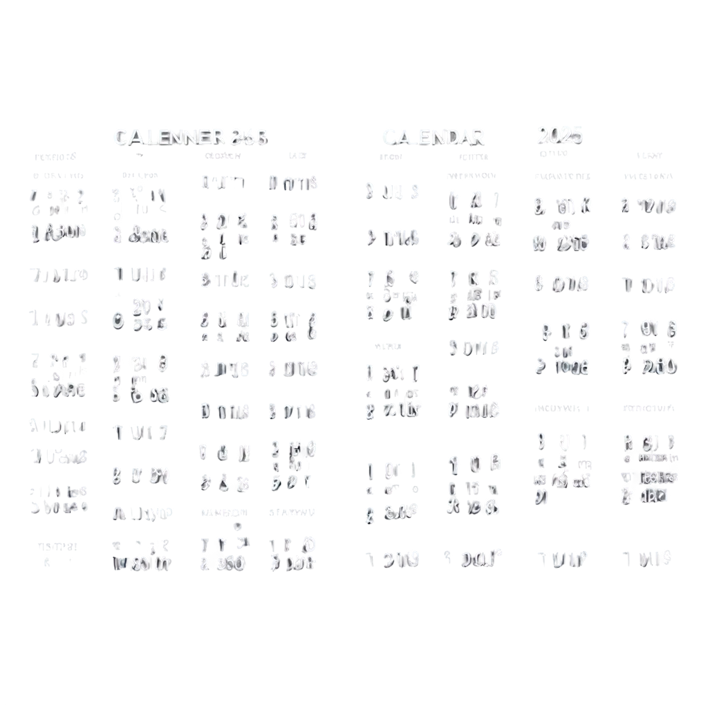 2025-Calendar-PNG-HighQuality-Download-for-Customizable-Design-Use