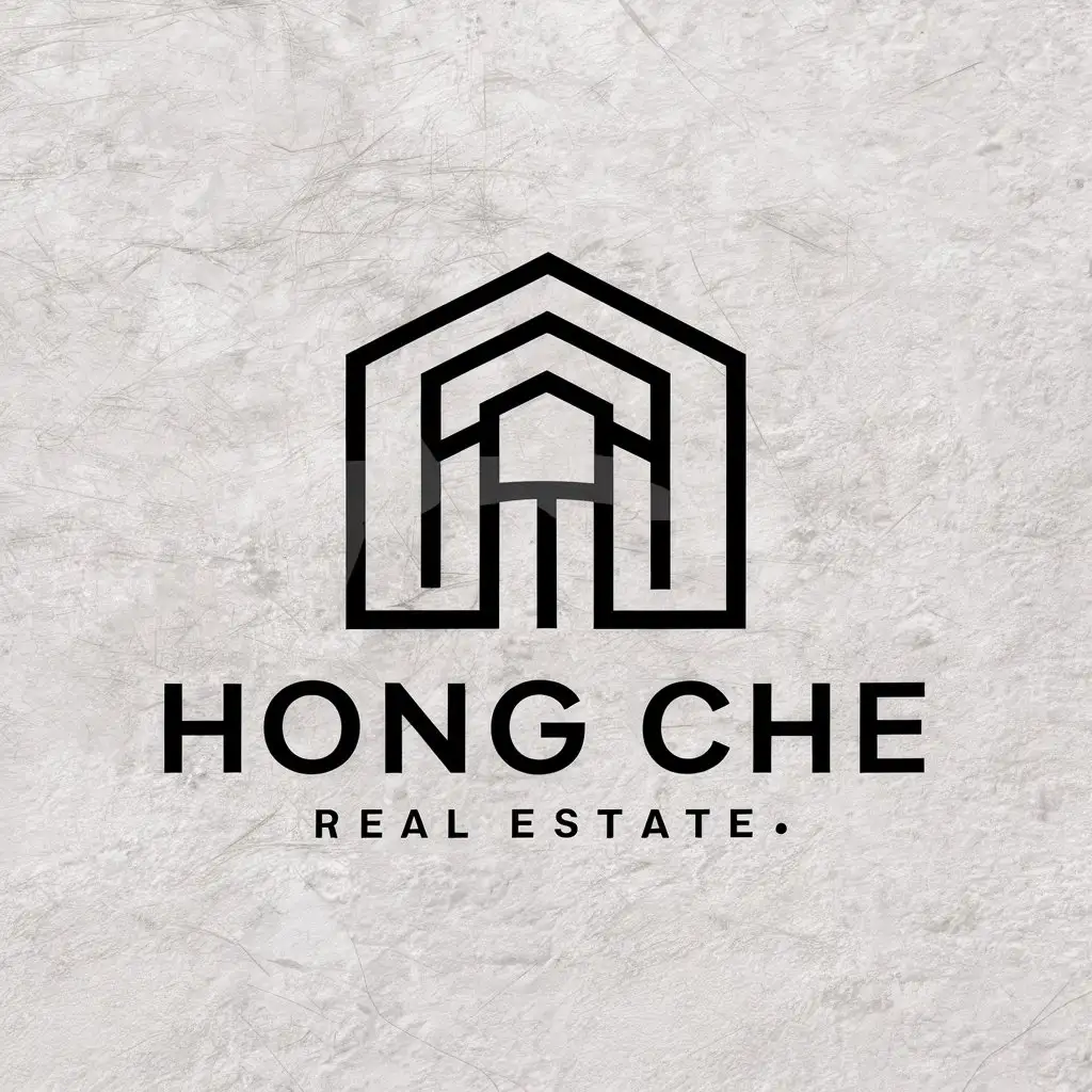 LOGO-Design-For-HONG-CHE-Steel-Structure-Symbol-in-Real-Estate-Industry