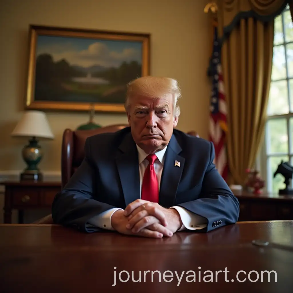 Donald-Trump-in-Oval-Office-Using-Tanning-Bed