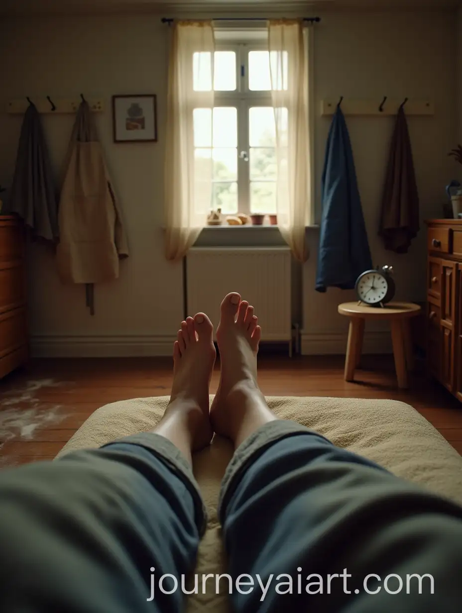 Cozy-Bedroom-Above-a-Bakery-with-Early-Morning-Light