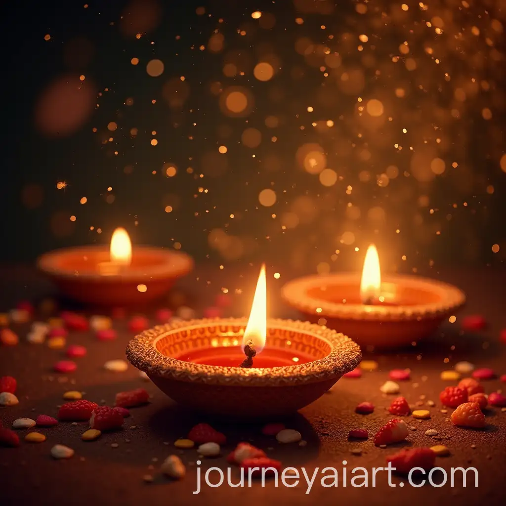 Vibrant-Diwali-Festival-Celebration-with-Colorful-Lights-and-Traditional-Decorations