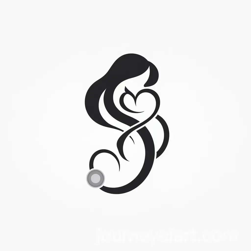 Minimalist-Black-and-White-Logo-for-Gynecology-Practice-Featuring-Mother-and-Baby
