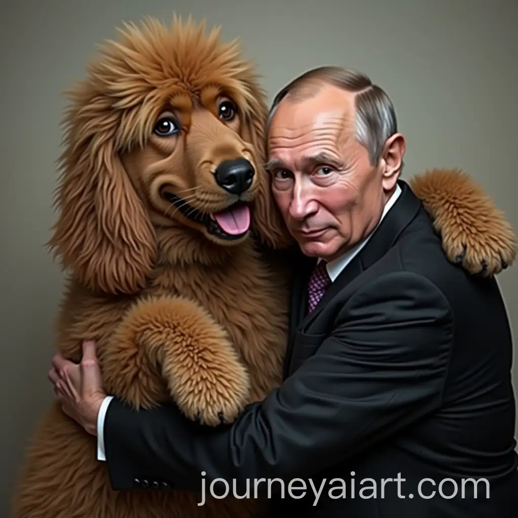 Tramp-Hugging-Putin-in-a-Dramatic-Moment-of-Interaction