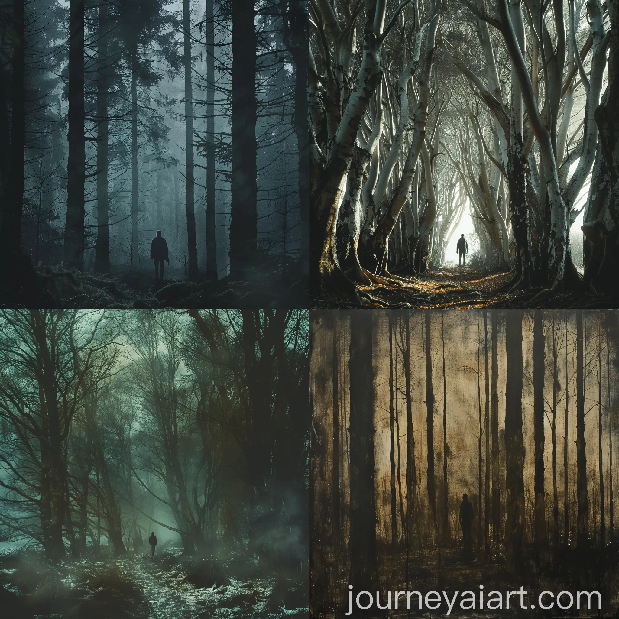 Creepy-Forest-with-a-Person-Standing