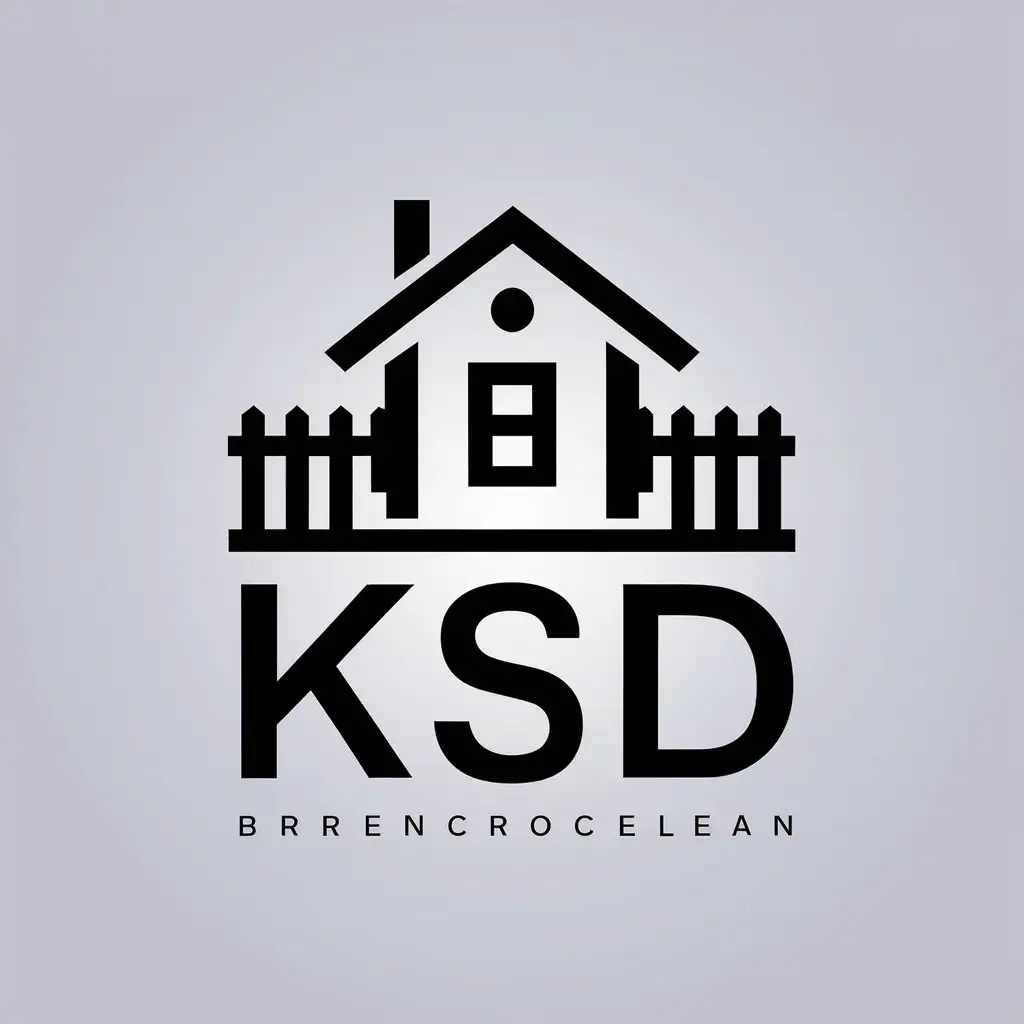 LOGO-Design-For-KSD-Minimalistic-Roof-Facade-and-Fence-Symbol-on-Clear-Background