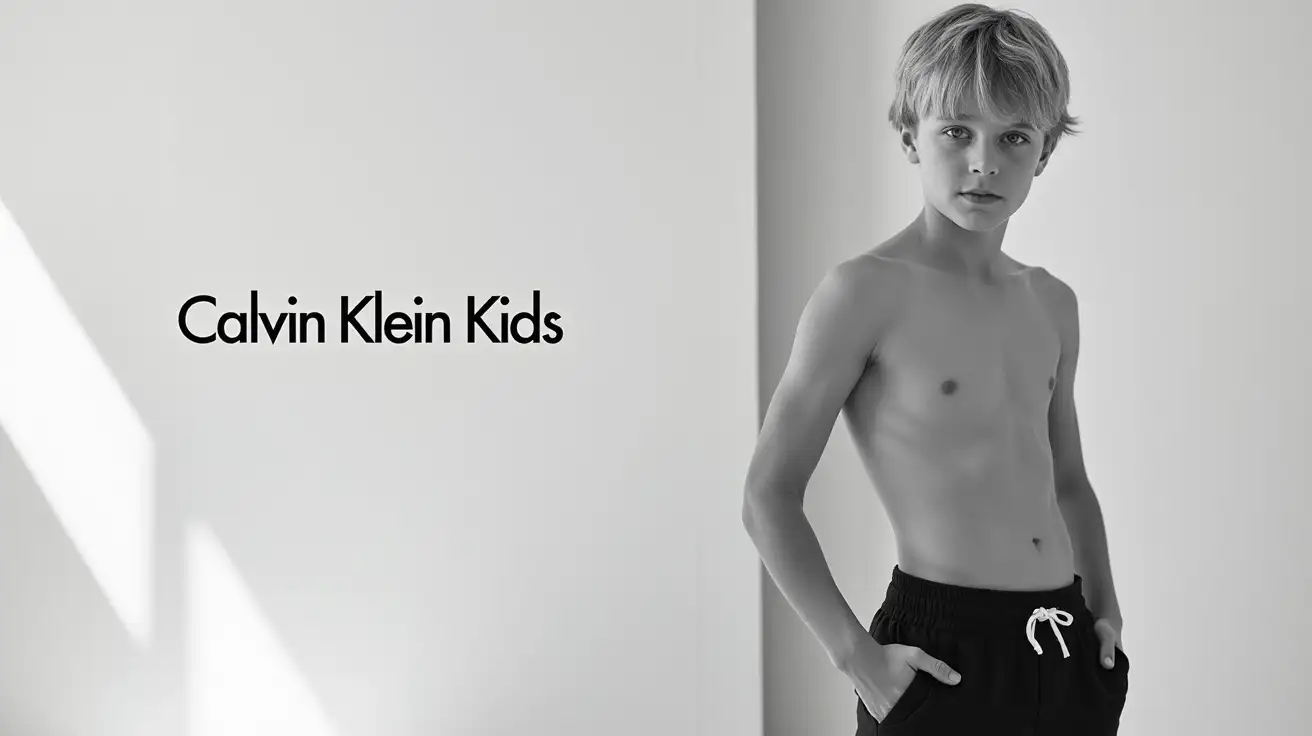 Confident-Young-Model-in-Calvin-Klein-Kids-Campaign