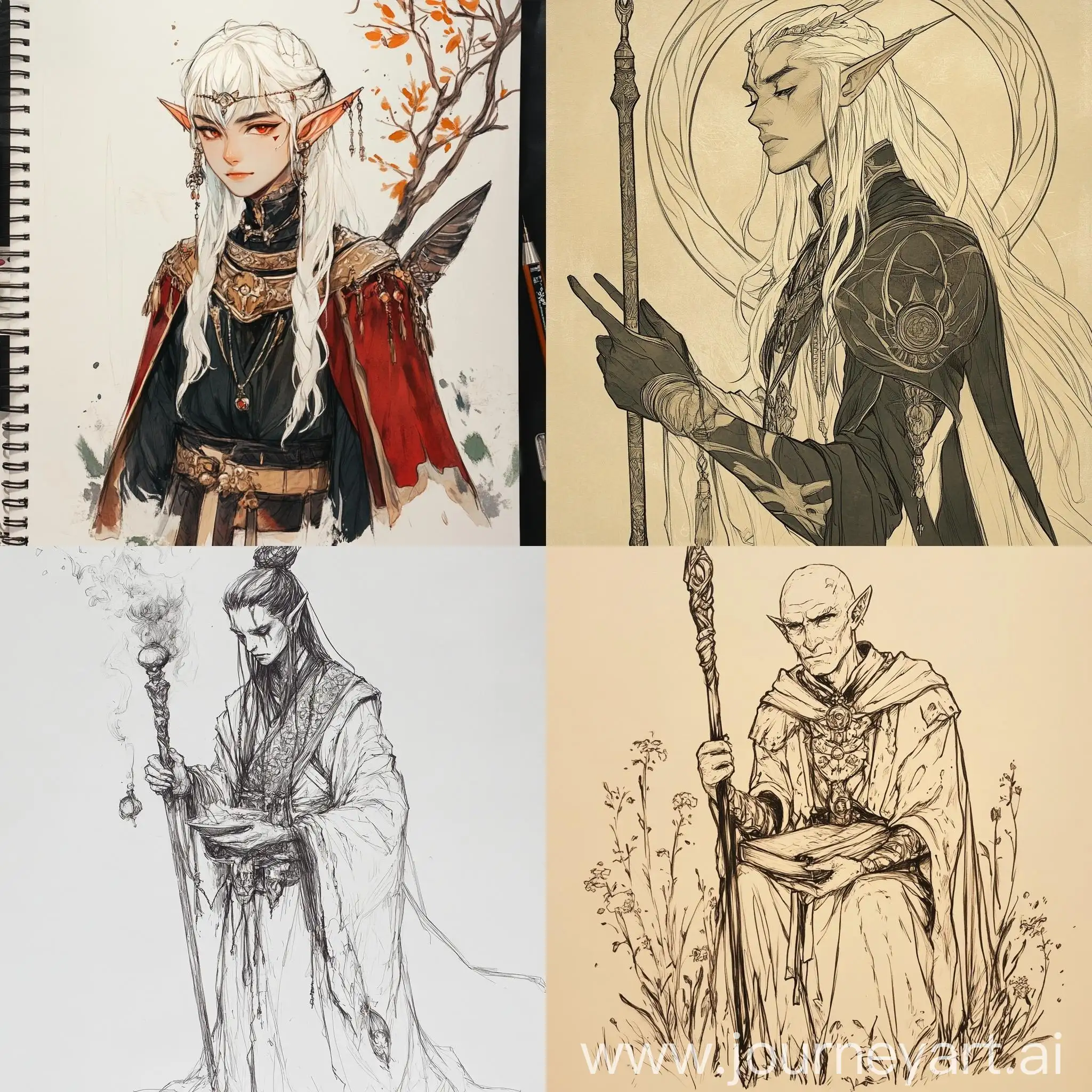 Elf-Priest-Drawing-in-K-Hayasida-Style