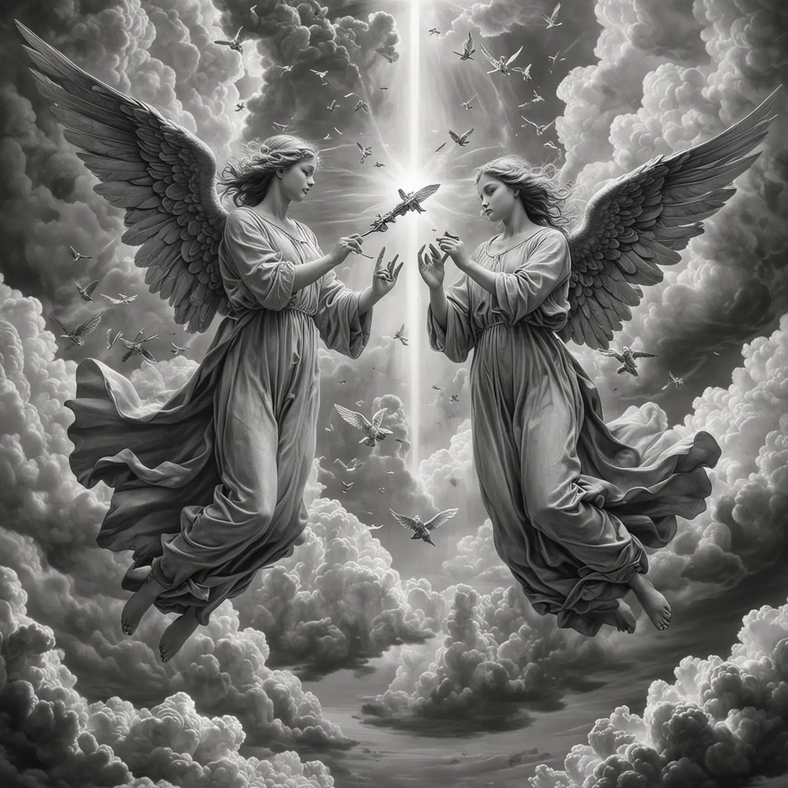 Angels-Soaring-in-the-Skies-with-Graphite-Details