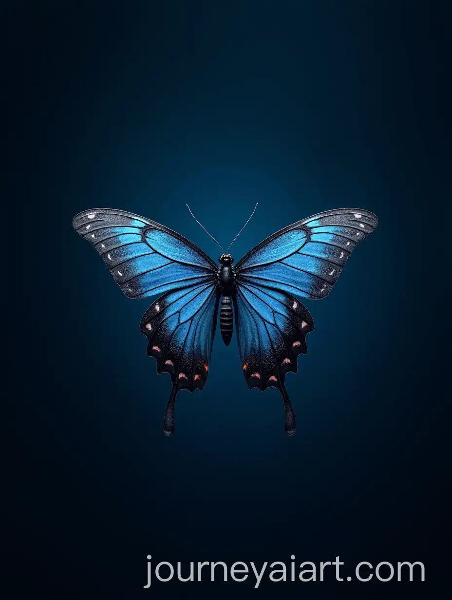 Bioengineered-Butterfly-in-HiTech-Style-Dark-Blue-Background