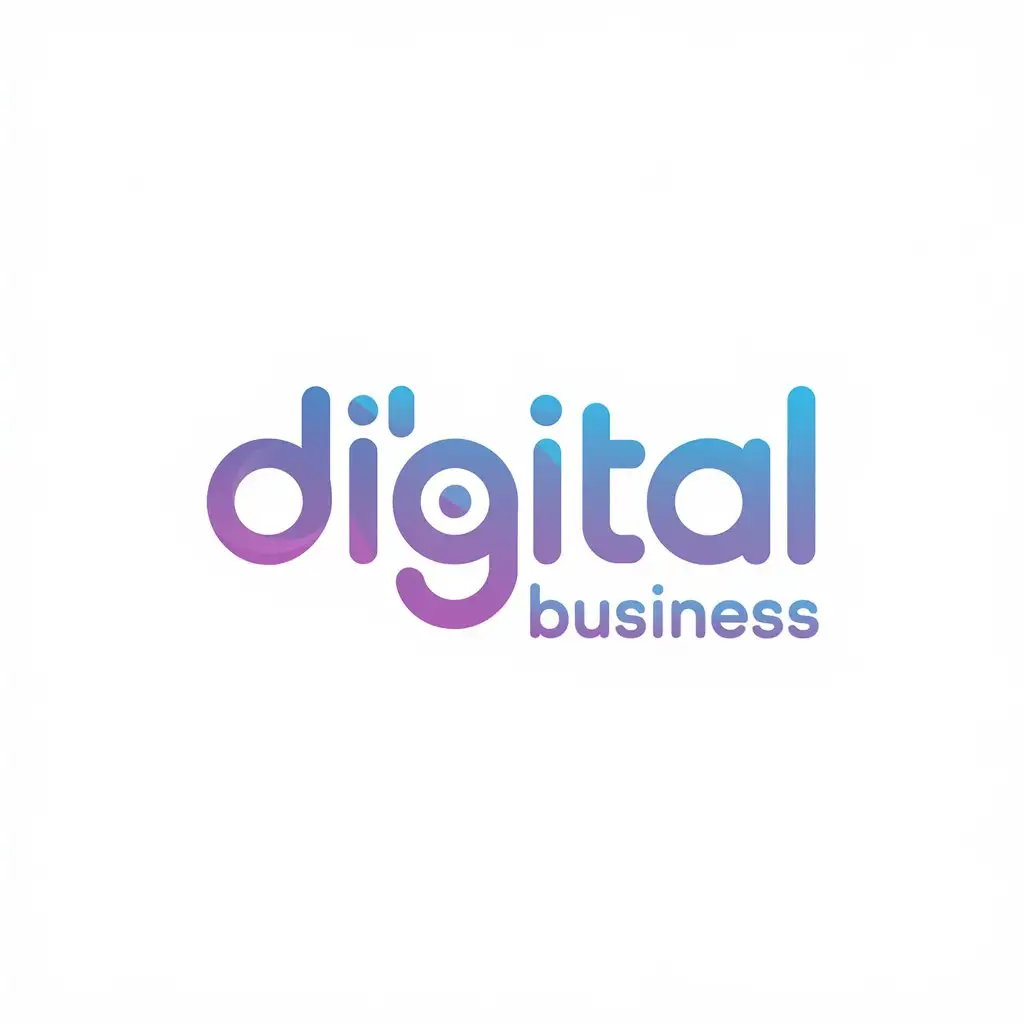 LOGO Design for Digital Business Lavender and Blue with a Modern Finance Theme