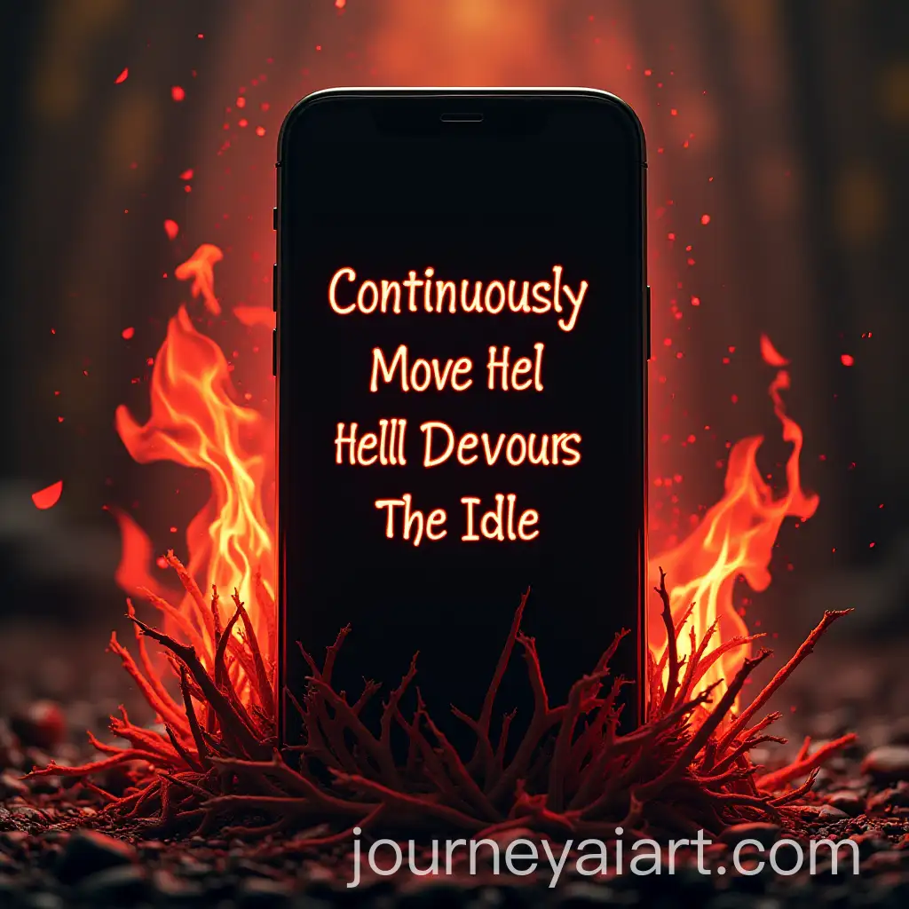 Continuous-Movement-in-Hell-Dynamic-Phone-Wallpaper-Design