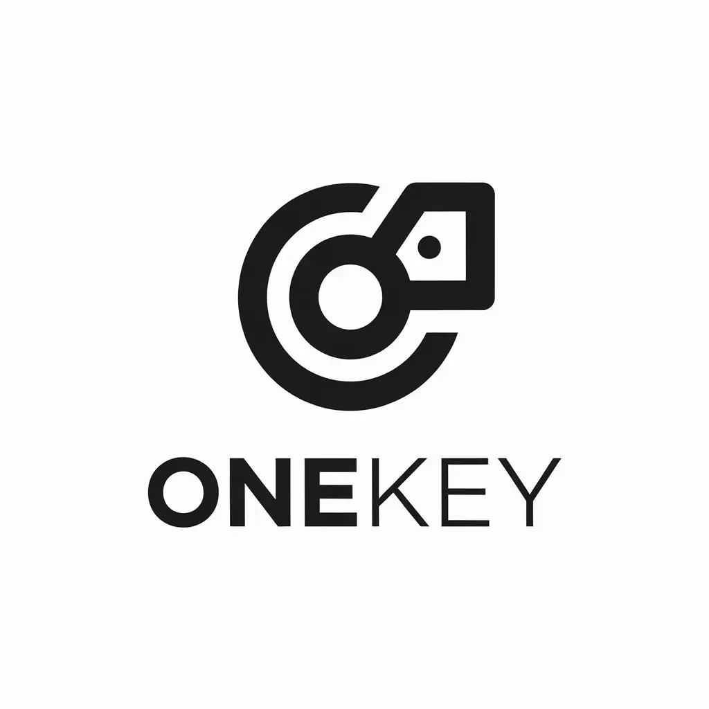 LOGO-Design-For-OneKey-Simple-O-Key-Icon-in-Technology-Industry