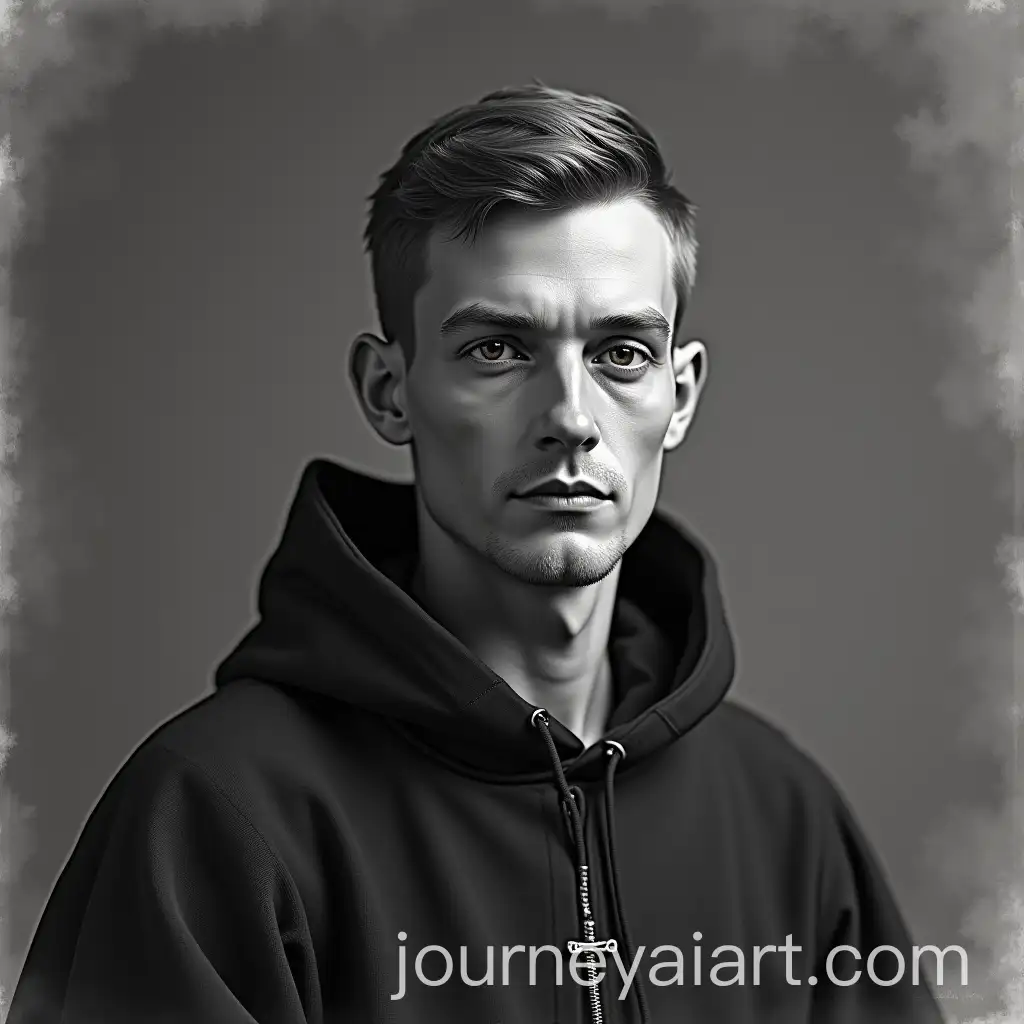 Saint-Anthony-of-PaduaAI-Image-Prompt-Expansion-in-Black-and-White-Civilian-Attire-in-an-Old-Photograph-Style