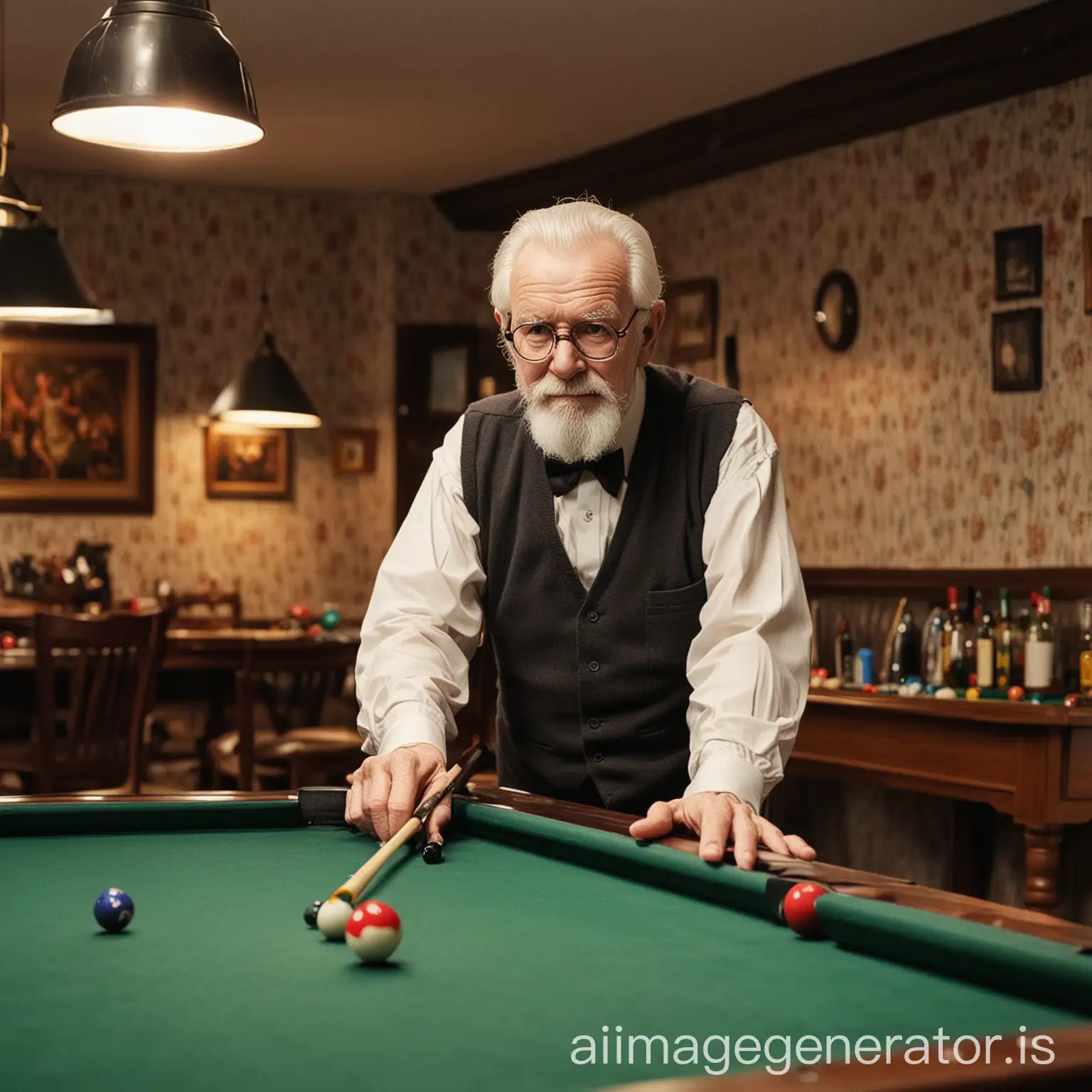 Plush-Old-Man-Playing-Billiards