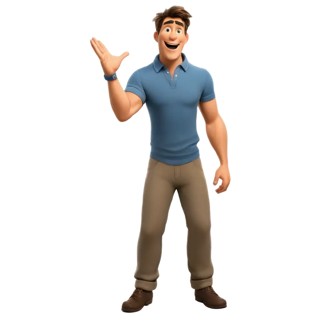 Eddie-Disney-Style-PNG-Image-of-a-Guy-Embracing-Laughter-as-the-Best-Medicine