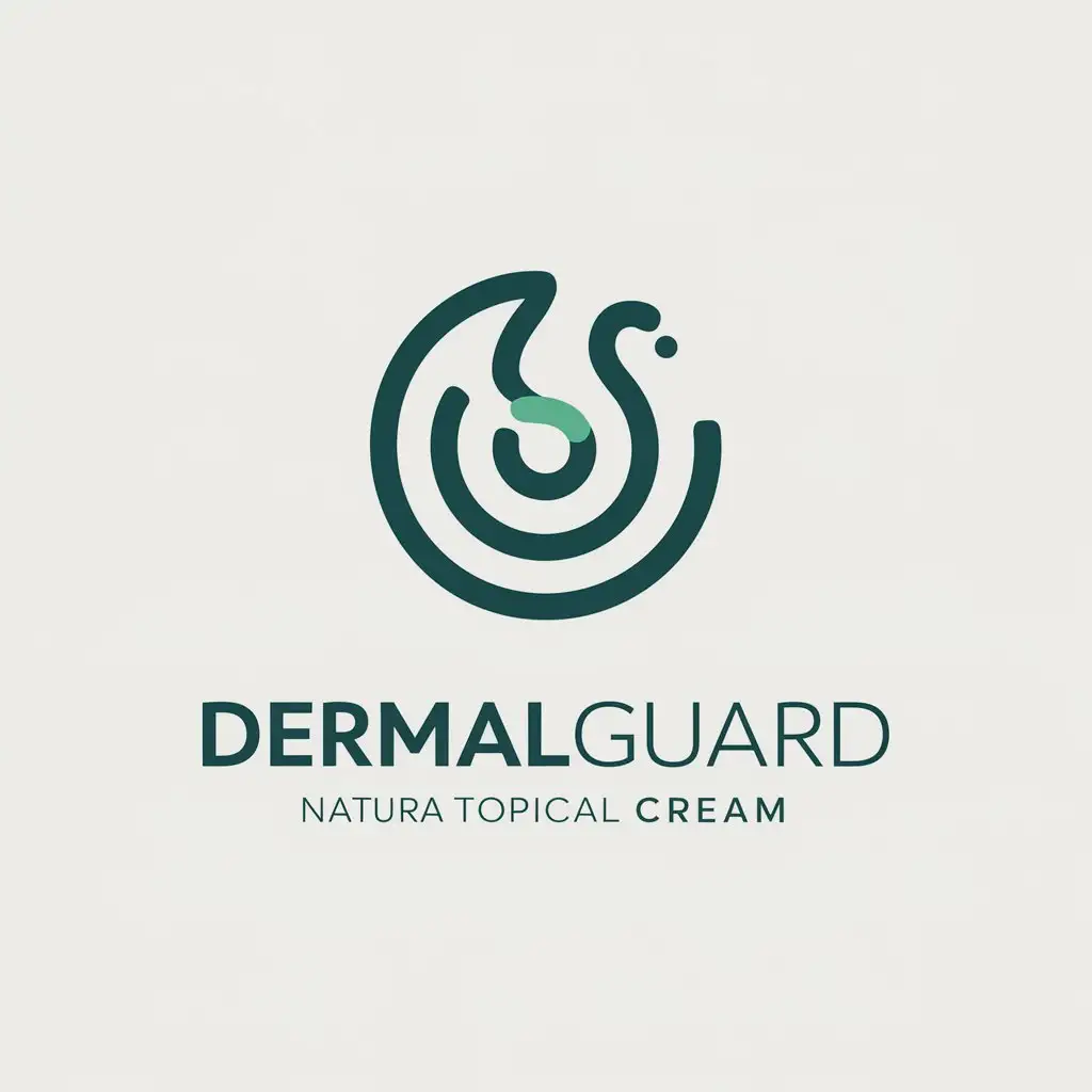 LOGO Design For DermalGuard Natural Topical Cream Health Wellness Logo