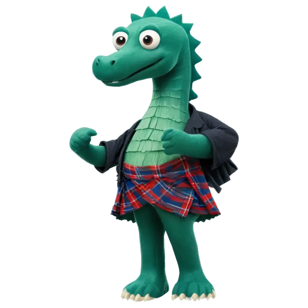 The-Loch-Ness-Monster-Wearing-a-Kilt-A-Unique-PNG-for-Creative-Projects