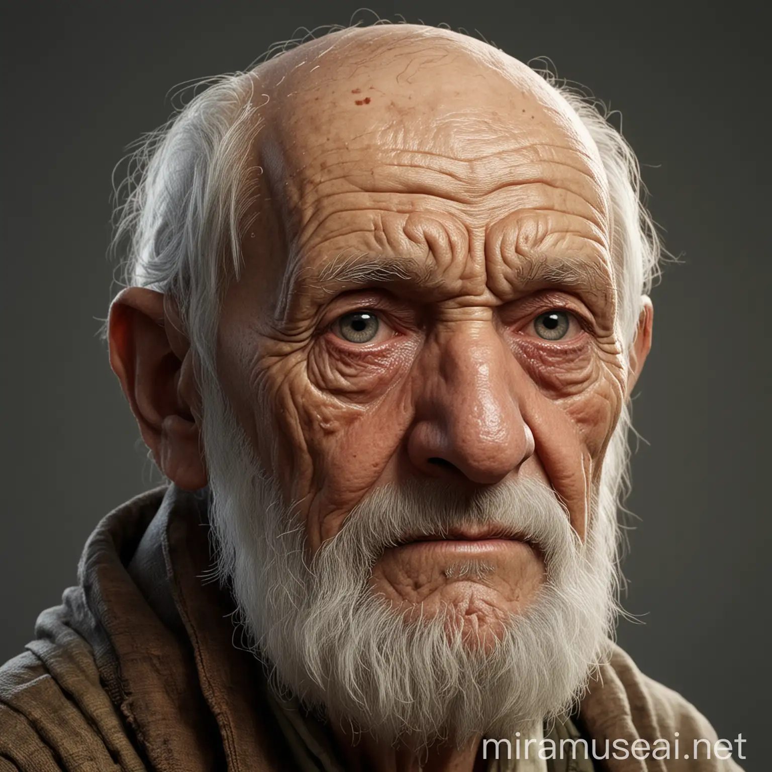 Realistic Portrait of an Old Man