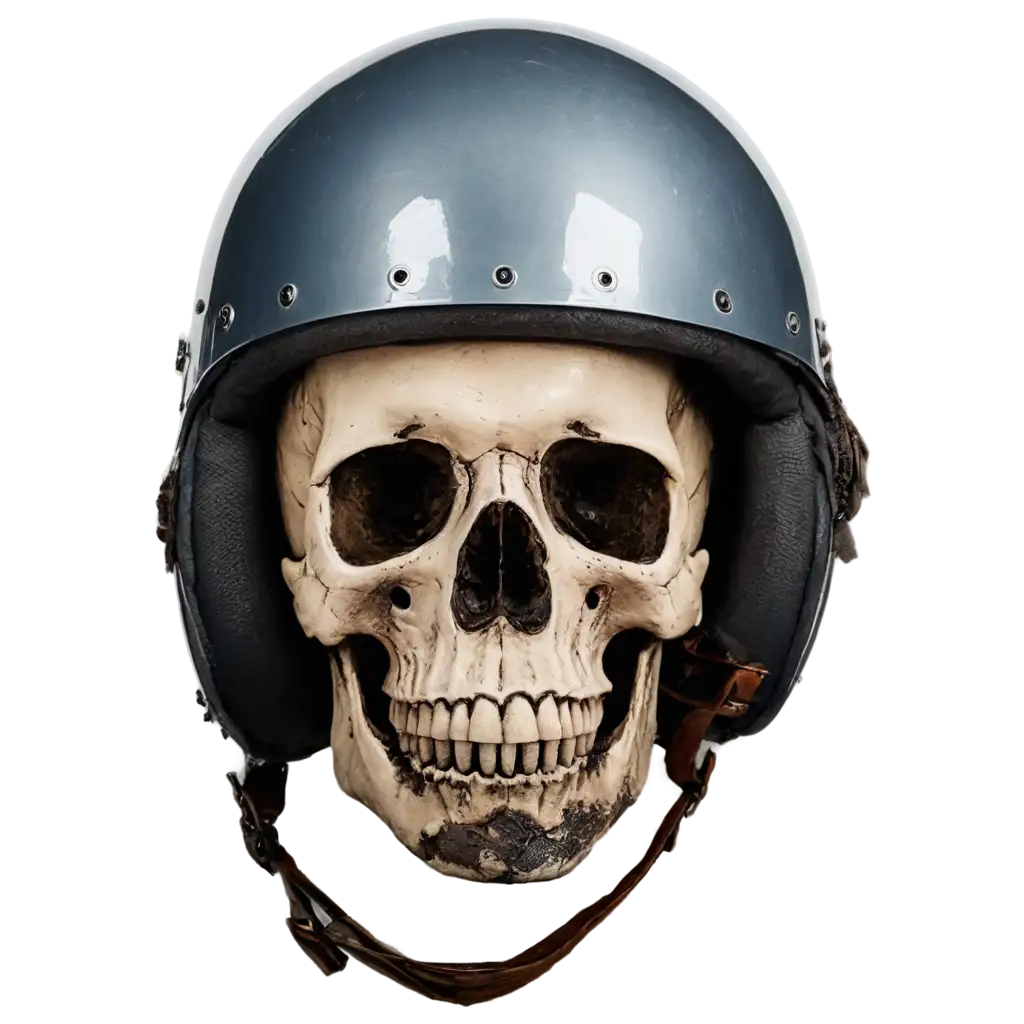 Skull-Wearing-Helmet-PNG-Image-Detailed-Artistic-Illustration